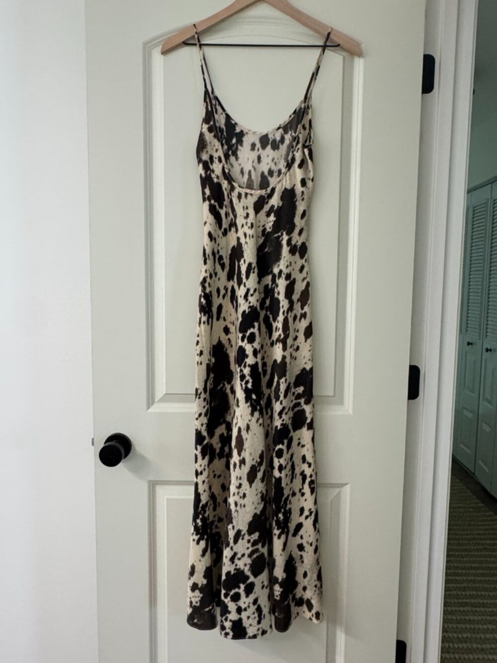 Zara Cowprint Maxi Slip Dress - Picture 12 of 13